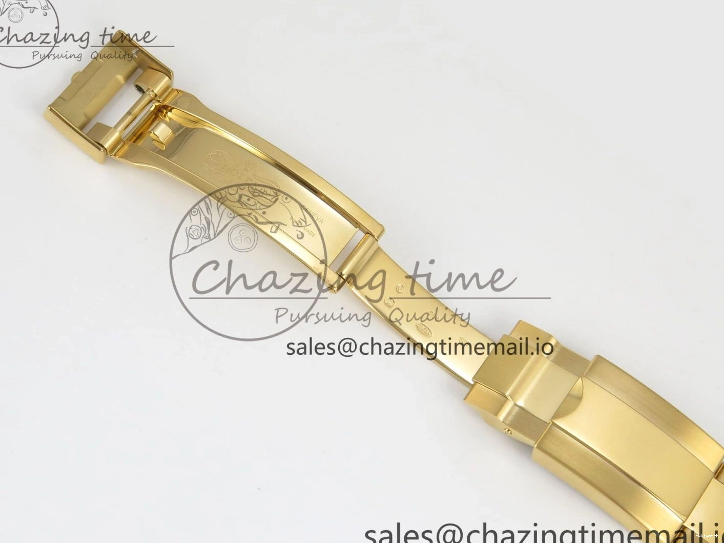 Bezel YG Crystals MPF SA4801 Skeleton Bracelet Custom 40mm Modded Green Dial Daytona on 0427